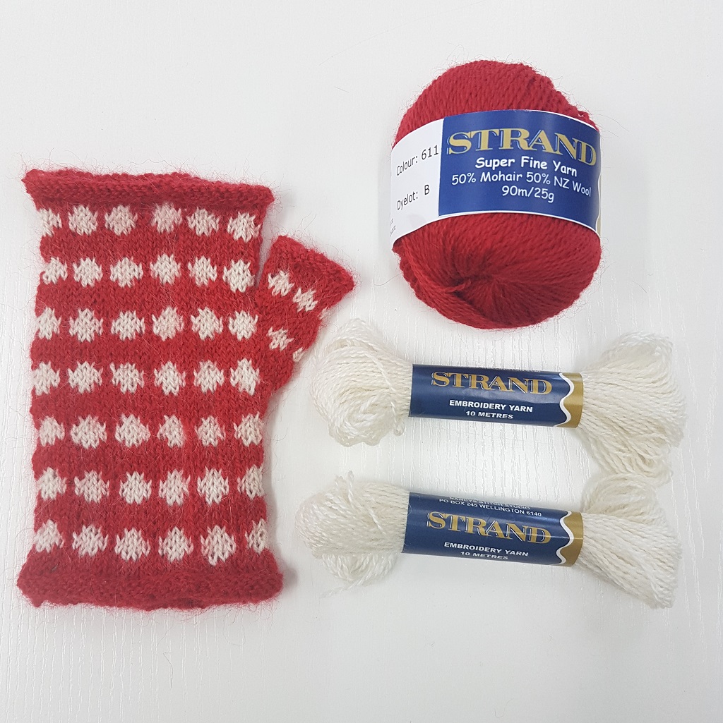 Join the Dots Harnwarmers for Children Red and White Kit