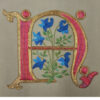 Illuminated Initial Embroidered A