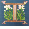 Illuminated Initial Embroidered I