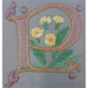 Illuminated Initial Embroidered P