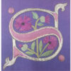 Illuminated Initial Embroidered SIlluminated Initial Embroidered S